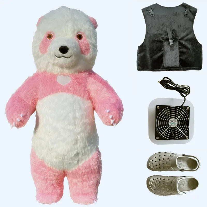 2.6M inflatable polar bear, giant panda, brown bear performance suit, funny doll, Santa Claus, snowman, animal shape performance