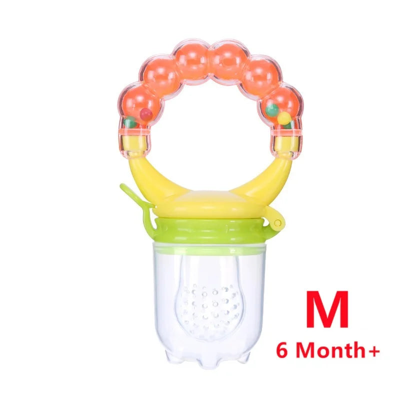 Baby Teether for Teeth Bebe Pacifier Fresh Food Feeder Babies accessories newborn Silicone Rice Cereal Fruit Bottle Squeeze