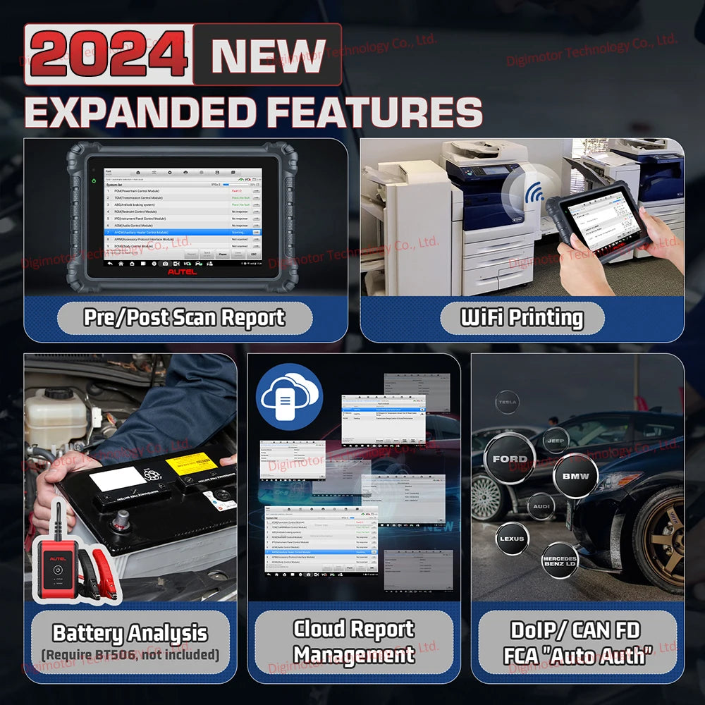 2025 Newest Autel MaxiCOM MK906PRO Diagnostic Tool, MK906 Pro OBD2 Auto Car Scanner ECU Coding 36+Service All System CAN FD DoIP