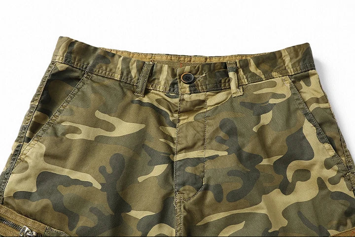 Men Summer New Camouflage Cargo Shorts 2024 Outdoor Hiking Jogging Short Pants Fashion Multiple Pockets Loose Casual Shorts Men