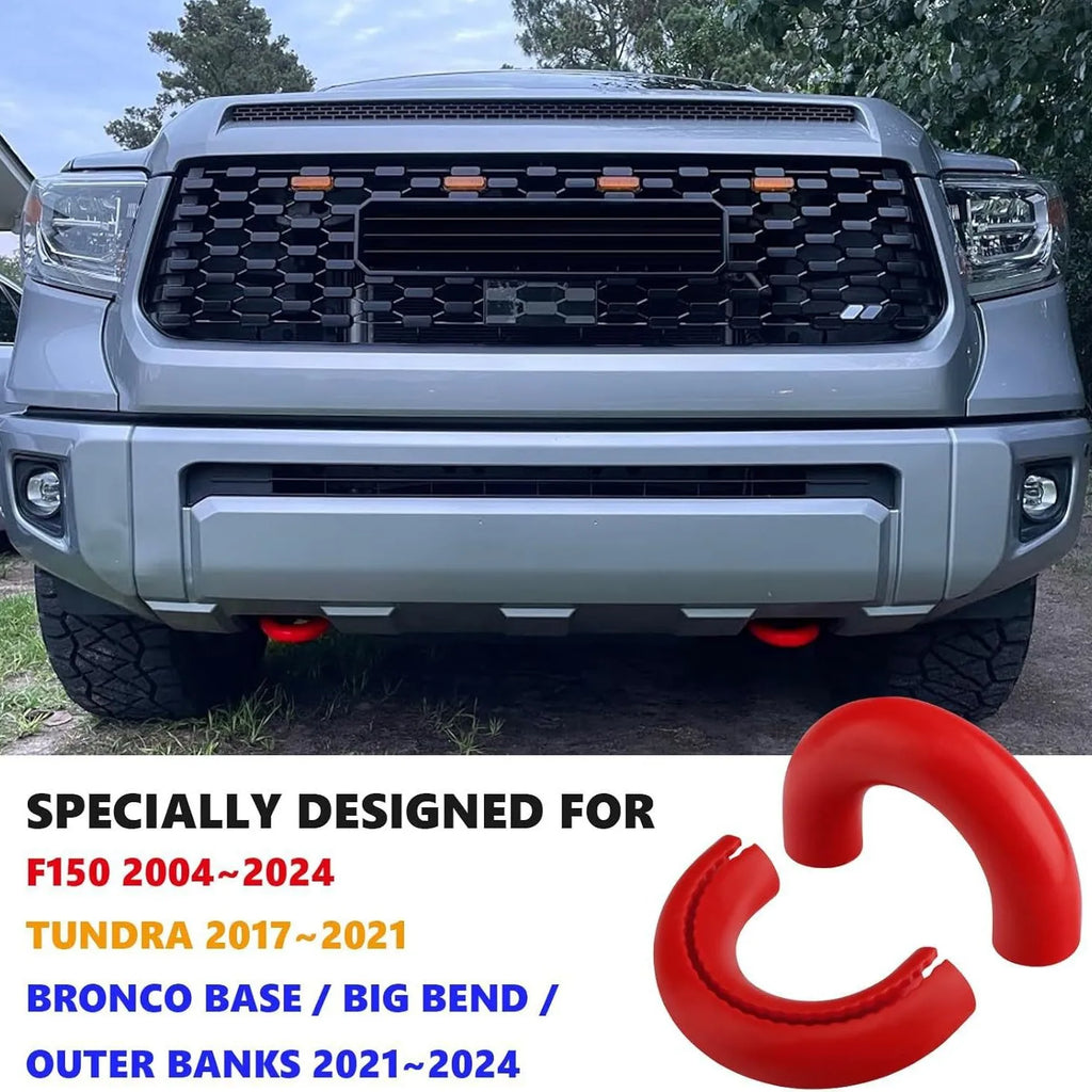 Sporty Car Accessories for Trailers Red Trailer Personalized Tow Hook 04-24 Ford F150 Mustang Drop Hitch Exterior Automobiles