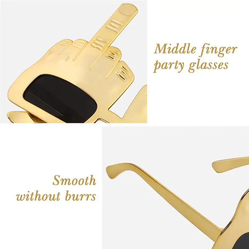 Glasses Sunglasses Finger Middle Funny Party Novelty Kid Sunglasses Eyeglasses Adults Favors Fun Eye Crazy Decorations Silly