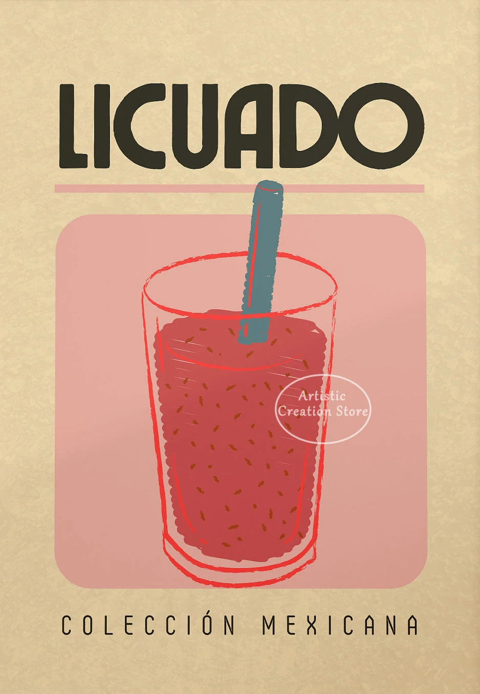 Mexican Drinks Posters Vintage Mexican Beverages Travel Wall Art Canvas Painting Print Wall Living Room Kitchen Home Decor Gifts