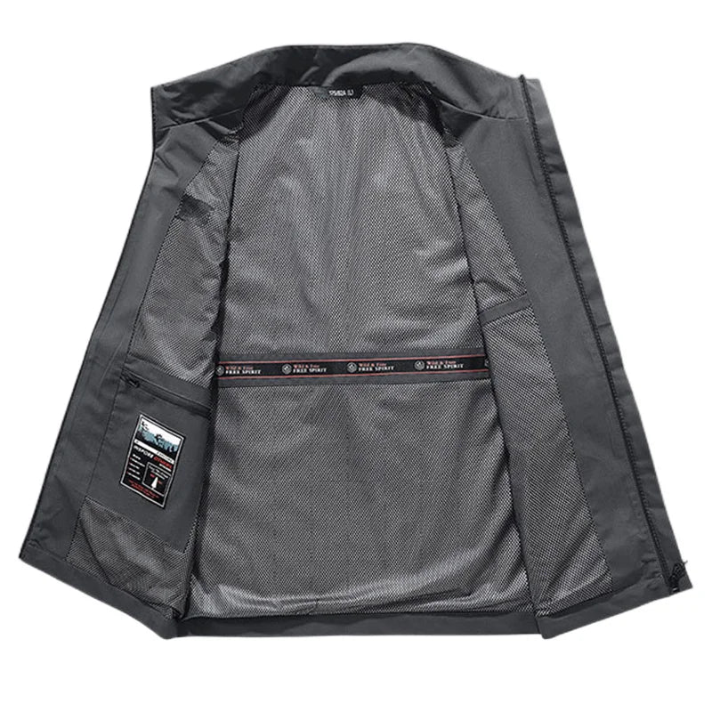 Top Quality Outdoor Professional Reflective Vests Men Summer Multi-pocket Zipper Light Casual Hiking Fishing Cycling Safety Vest