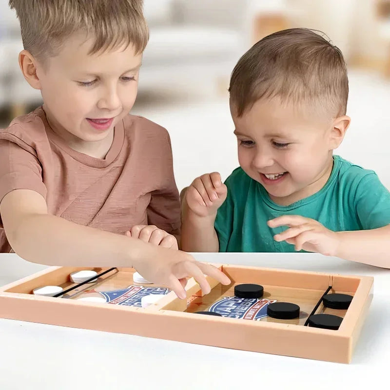 Desktop Battle Board Table Hockey Paced Sling Puck Board Game Fast Sling Puck Winner Party Game Child Adult Double Family Game T