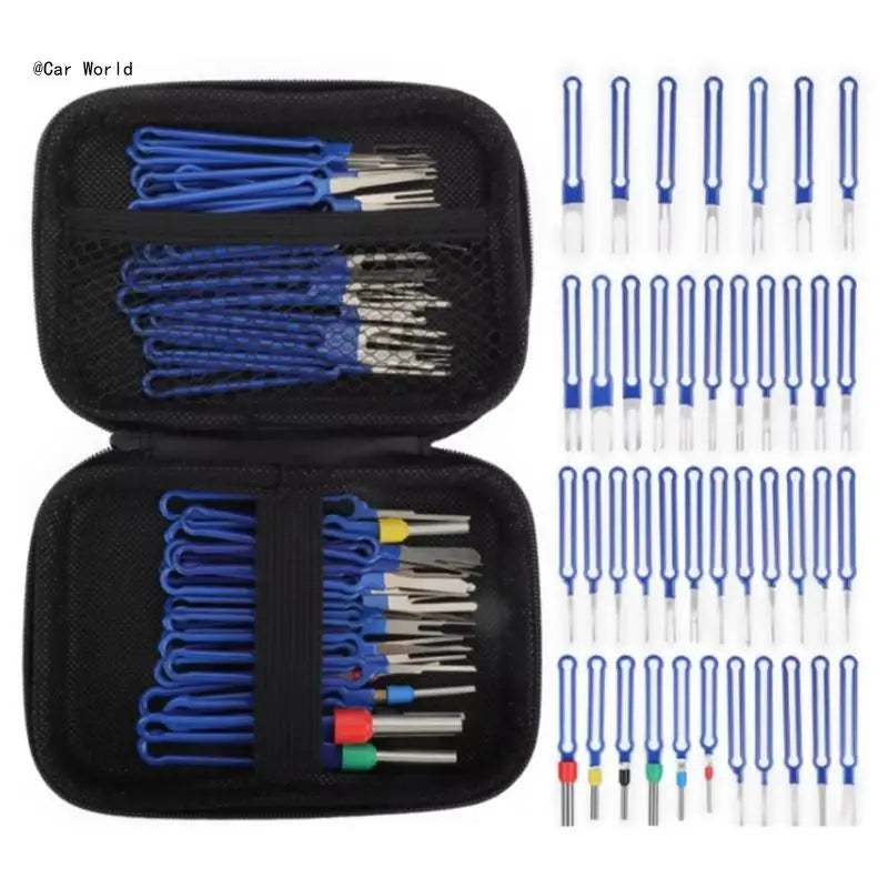 Multipurpose Automotive Terminal Removal Set, Electrical Pin Extractor Release Puller Tool for Car Connector Service 6XDB