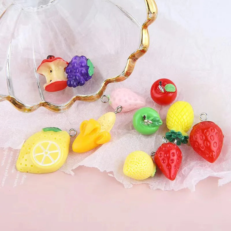 8pcs Dollhouse Miniature Food Mini Resin Fruit Bottle Simulation Drinks Model Toys Fruit Drink Play Dollhouse Dolls Accessories