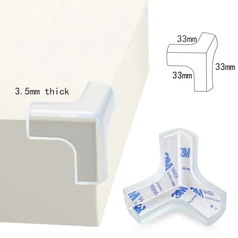 4PCS Baby Safety Silicone Protector Table Corner Edge Protection Cover Electric Socket Protection Children Anticollision Guards