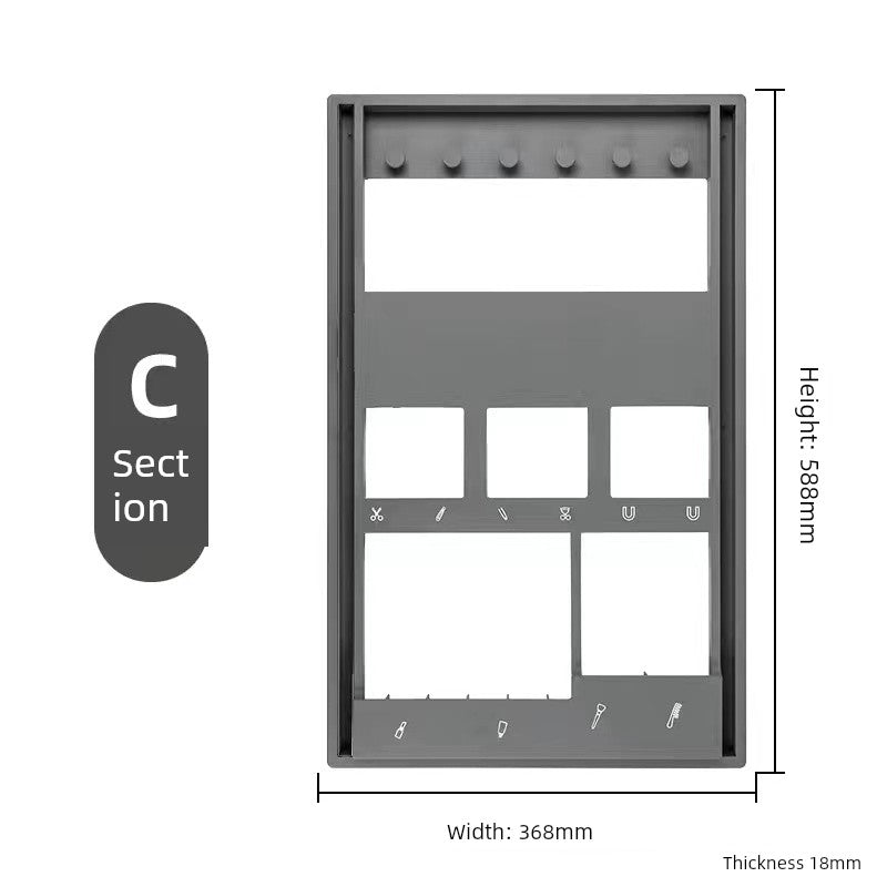 Accessible Luxury Cosmetics Storage Rack Punch-Free Bathroom Cabinet