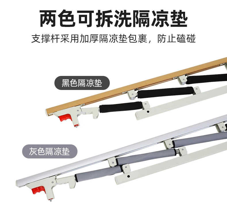 Foldable Senior Bed Rails Guardrail Elderly Get Up Assistor Children's Anti-falling Kryjte Se Single-sided Bedside Handrail