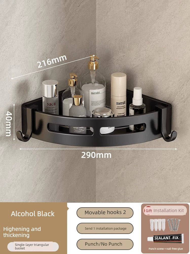 Toilet Punch-Free Wall-Mounted Bath Storage Rack