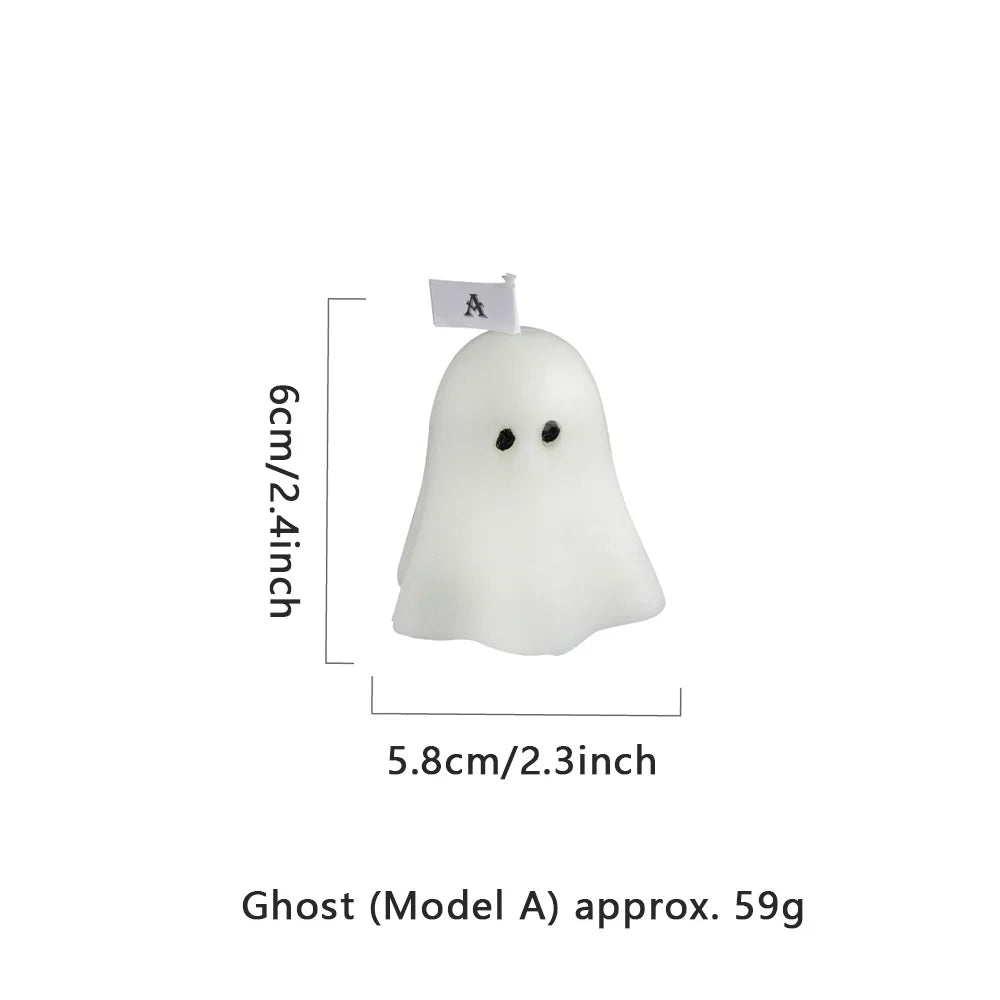 Halloween Ghost Candle Creative Ornaments Atmosphere Candle With Spooky Design Luxury Gift Fragrance Candle Party Desktop Decor