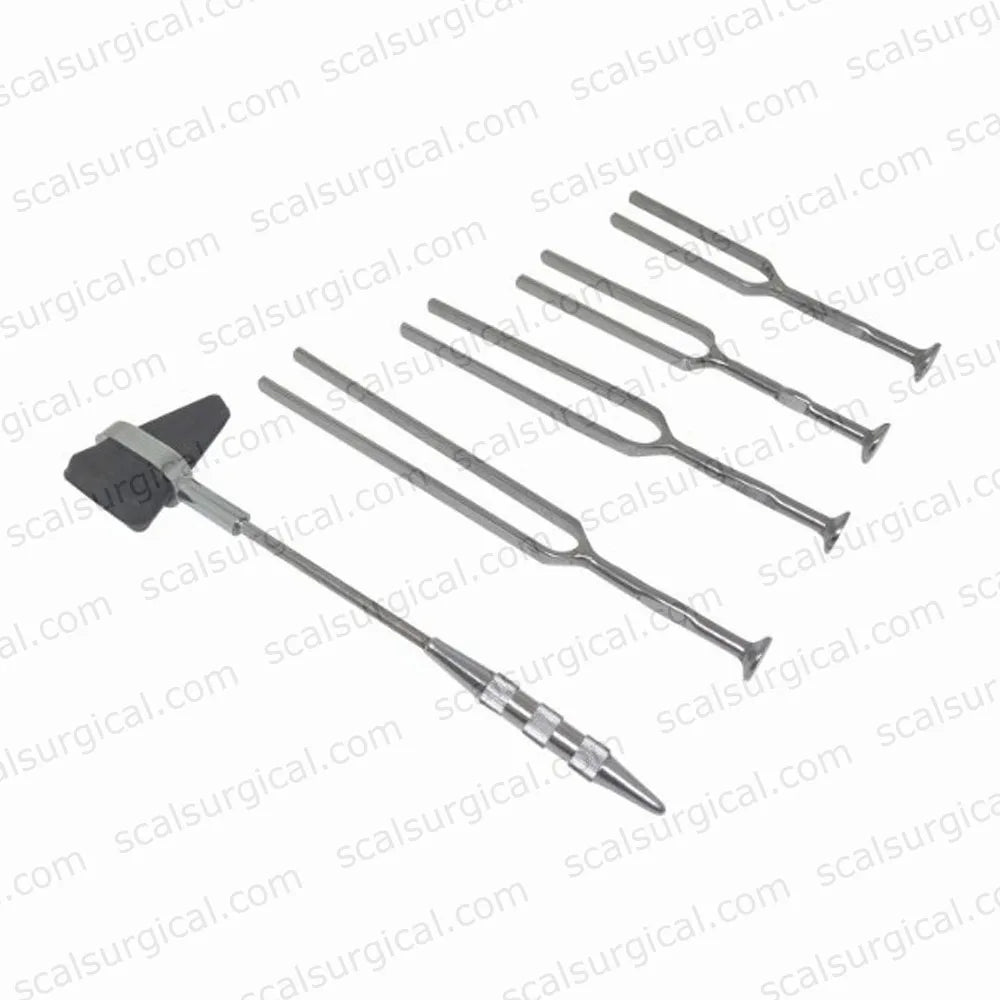 Percussion Knee Hammer with Tuning Fork for Sound Healing and Relaxation Tuning Fork 128 Hz  1024 Hz Medical Health Care Tools