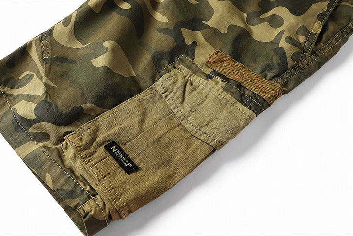 Men Summer New Camouflage Cargo Shorts 2024 Outdoor Hiking Jogging Short Pants Fashion Multiple Pockets Loose Casual Shorts Men