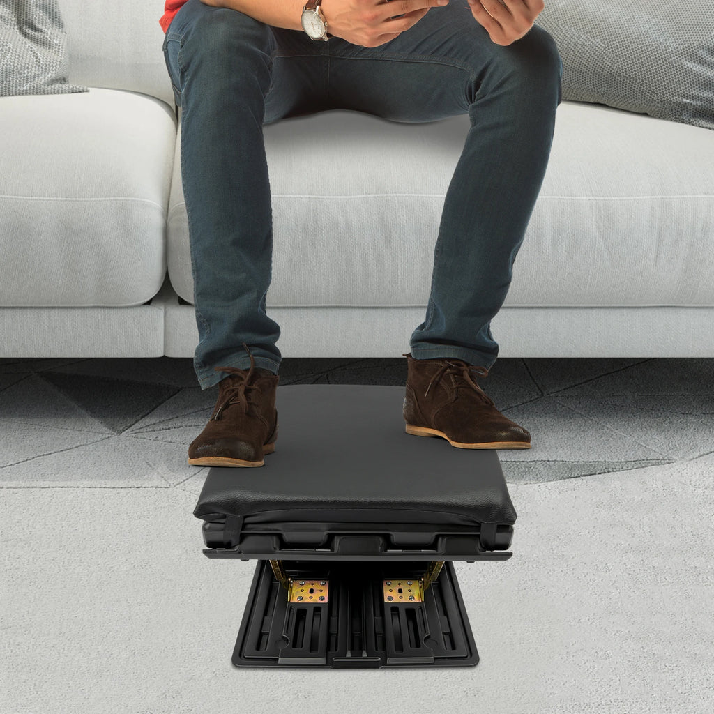 Under Desk Foot Rest Foldable Footrest Adjustable Footrest for Travel Office Outdoor Portable Foot Stool for Elderly