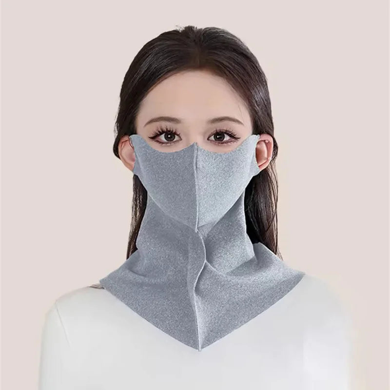 New Unisex Ice Silk Sun Mask Wearable Blanket Outdoor UV Neck Scarf Summer Riding Breathable Protection Dust Masks