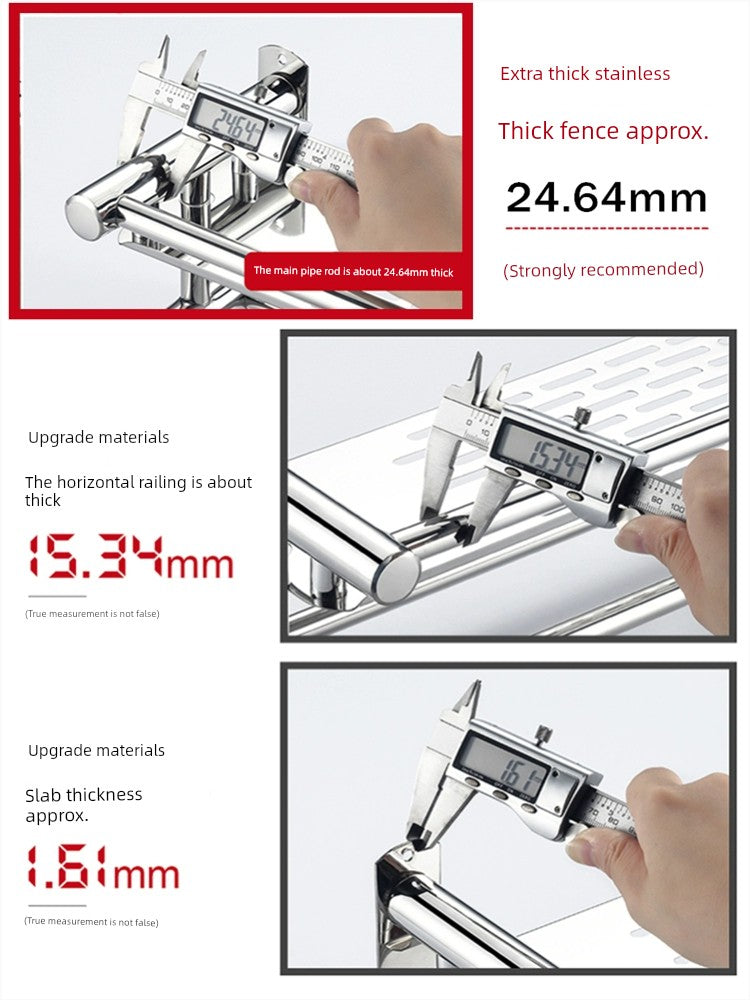 Punch-Free Draining Stainless Steel Wash Table Rack