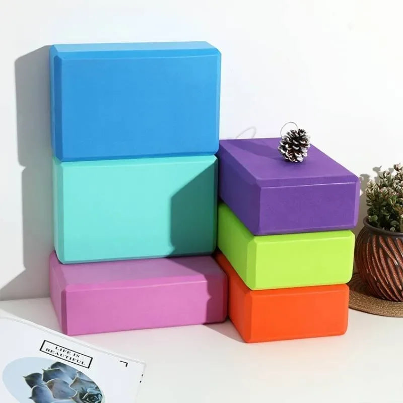 Yoga Building Blocks Cubes Pilates Bricks Reinforcement Mats Sports Yoga Supplies Exercise Home Exercise Equipment Fitness Eva