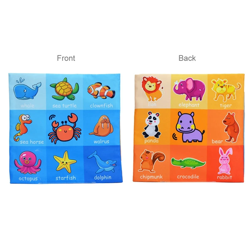 Baby Toys For Newborn Soft Cloth Book 0-24 Months Kids Learning Educational Black/White Cognition Rustle Sound Newspaper