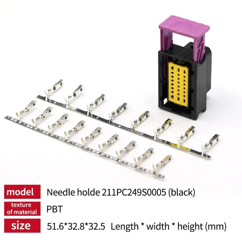 1/5sets ECU Car Controller Circuit Board Matching Aluminum Alloy Shell Box Plug Automotive Motor Auto Connector 48P