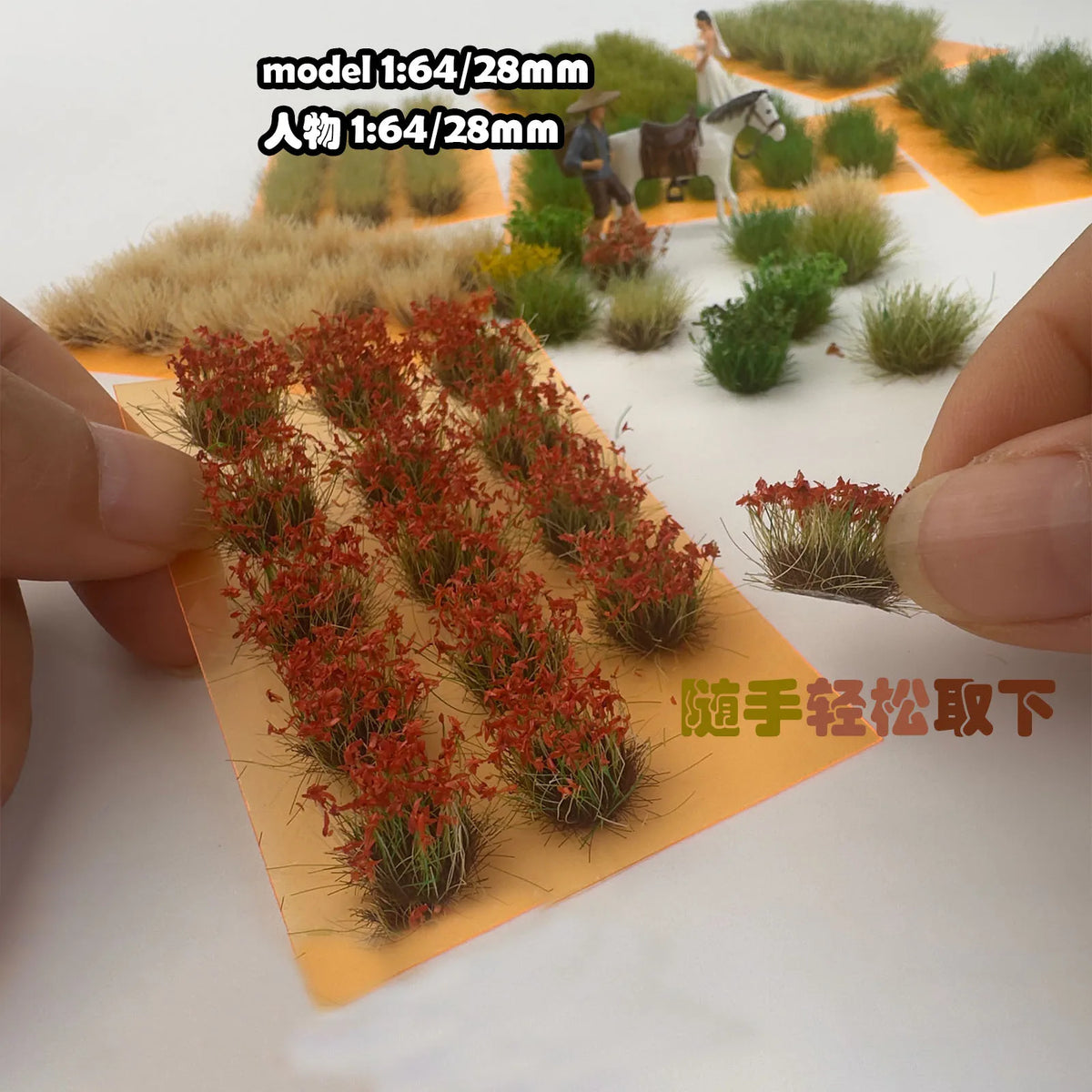 Simulation Miniature Grass Cluster Plants Diy Model Bushes Materials Building Garden Sand Table Scene Layout Diorama Kits 1Box