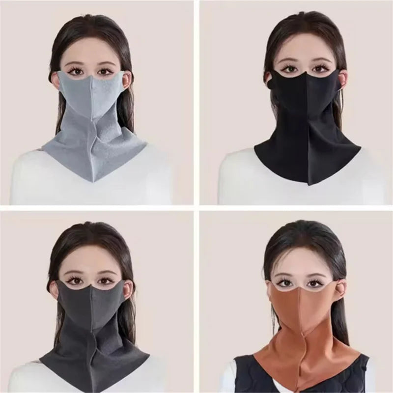 New Unisex Ice Silk Sun Mask Wearable Blanket Outdoor UV Neck Scarf Summer Riding Breathable Protection Dust Masks