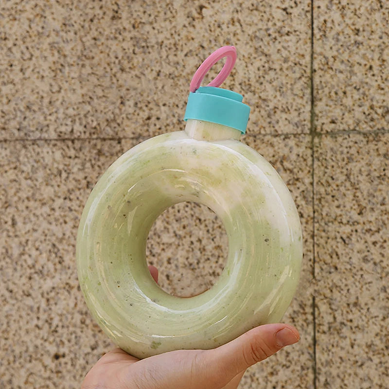 500ML Kawaii Bear Water Bottle For Milk Tea Coffee Juice Portable Drinking Cup Home Transparent Juicing Beverage Drink Bottles