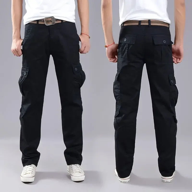 Outdoor Hiking Cotton Male Trousers Baggy Aesthetic Korean Style Cheap Y2k Vintage Men's Cargo Pants Fashion Slacks New In Long