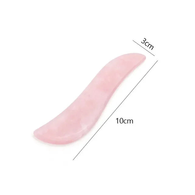Rose Quartz Face Massager Gua Sha Scraper Natural Jade Stone Skin Care Massager for Body Facial Neck Back Beauty Health Eye SPA