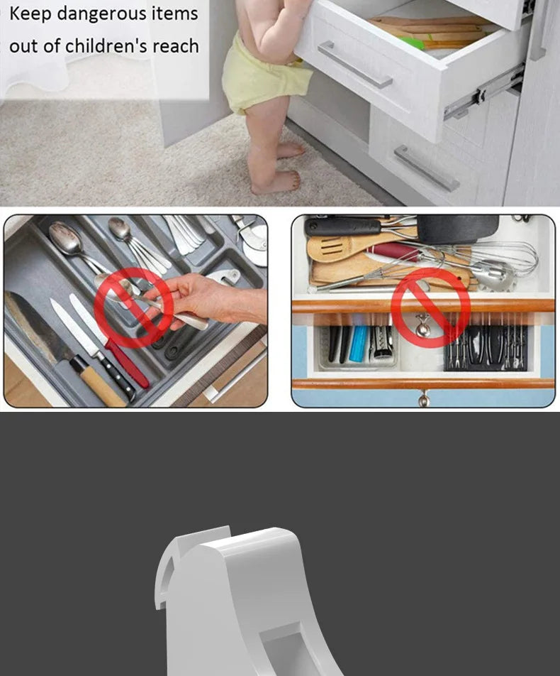 Protective Magnetic Safety Lock Invisible Child Baby Anti-pinch Hand Drawer Cabinet Latch Magnetic Lock Cabinet Door Lock