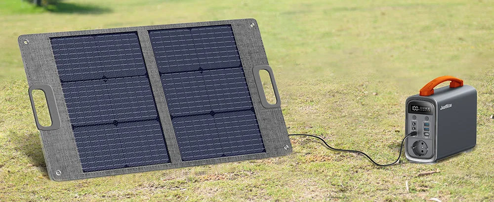 JustNow GT240 Pro 240W Portable Power Station, 320Wh LiFePO4 Battery Solar Generator, PD 60W Fast Charging, LED Light, 6 Outputs
