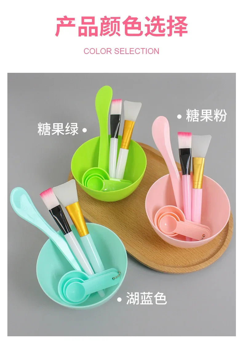 Face Mask Mixing Bowl Set DIY Facemask Mixing Tool with Silicone Mask Bowl Makeup Brushes Spatula Beauty Skin Care Beauty Health