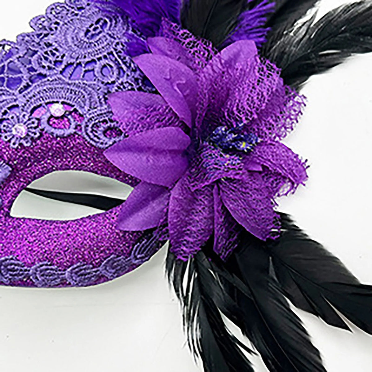 Carnival Masquerade For Women's Faux Feather Party Face Mask Novelty Halloween Christmas Easter Cosplay Party Prom Mask