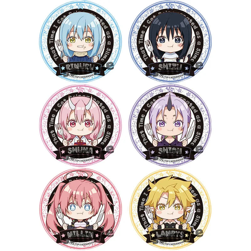 58MM Character Benimaru Shuna Artistic Fashion Costumes Badge Rimuru Tempest Novelty Popular Accessories Special Use Items Toy