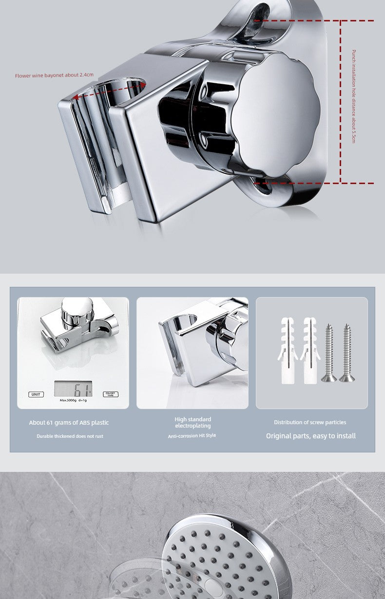 Fixed Seat Shower Head Old-Fashioned Screw Shower Bracket