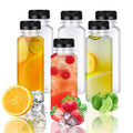 8OZ Empty Plastic Juice Bottles with Caps Clear Bulk Beverage Containers for Milk, Juice, Homemade Beverages Water Bottle