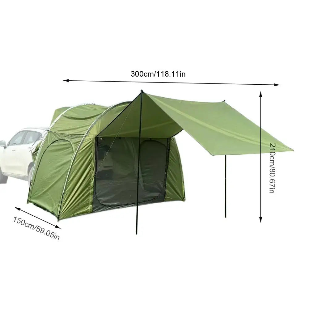 SUV Tent For Camping SUV Tent Camping Tarp With Awning Car Tailgate Shade Awning Tent For Camping SUV Camping Tent For Van MPV