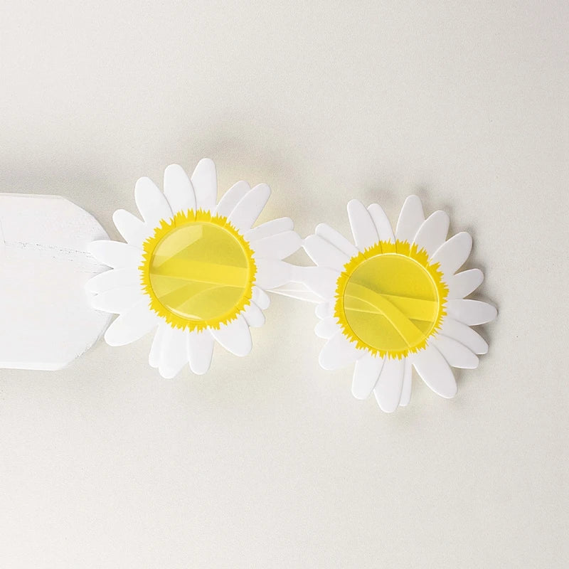 Funny Crazy Party Dress Glasses Sunflower Shape Sunglasses Accessories Novelty Costume Party Carnival Glasses Event Decoration