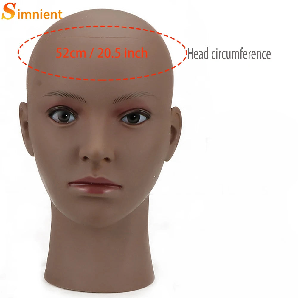 Mannequin Head With Tripod For Making Wig Hat Glasses Mask Display Cosmetology Manikin Head For Makeup Practice Wig Install Kit