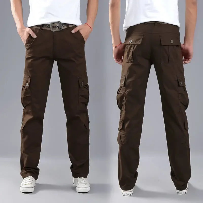 Outdoor Hiking Cotton Male Trousers Baggy Aesthetic Korean Style Cheap Y2k Vintage Men's Cargo Pants Fashion Slacks New In Long