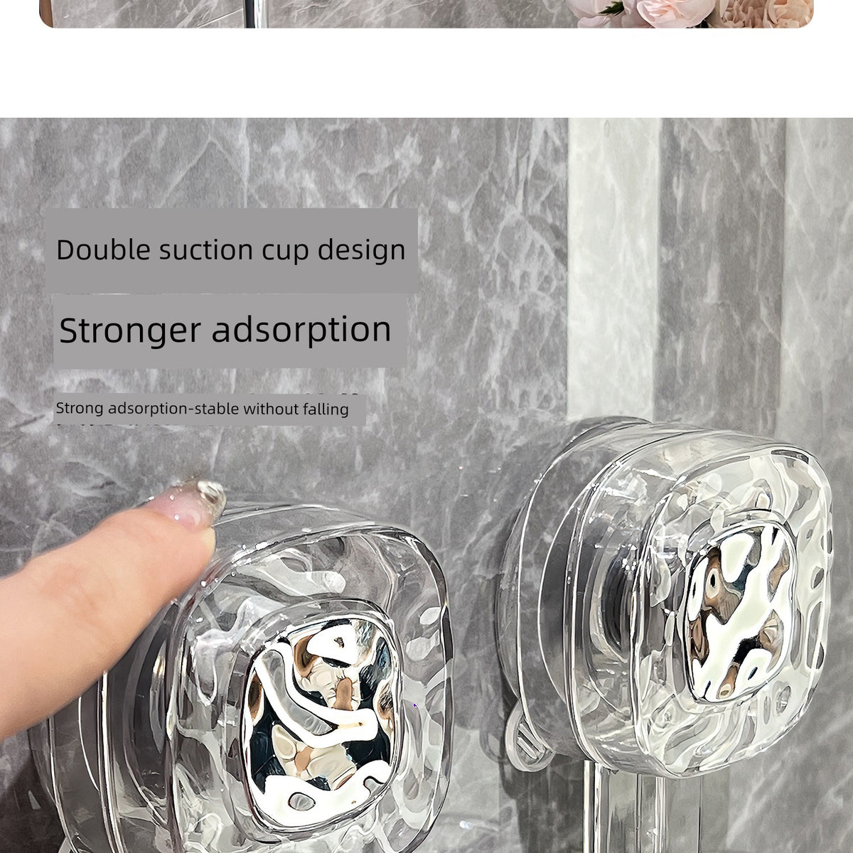 Suction Cup Toothbrush Rack Wall-Mounted No Punch Toothbrush Holder New Arrival Bathroom Tooth Cup Gargle Cup Shelf