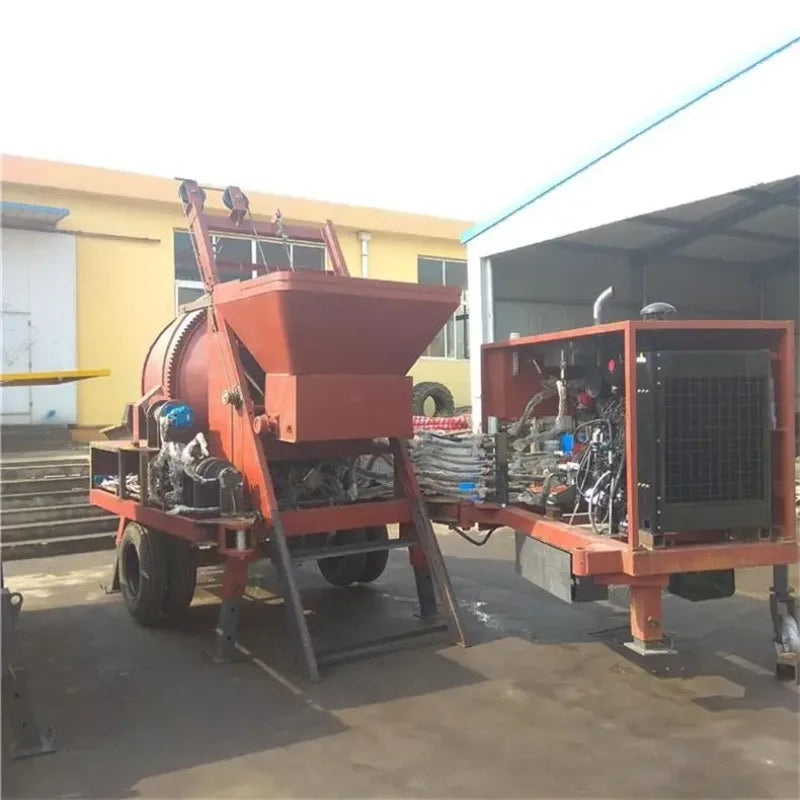 For Construction Portable Trailer Concrete Pump Machine 30m3/h Capacity Concrete Mixer Pump Truck Mounted Concrete Pump