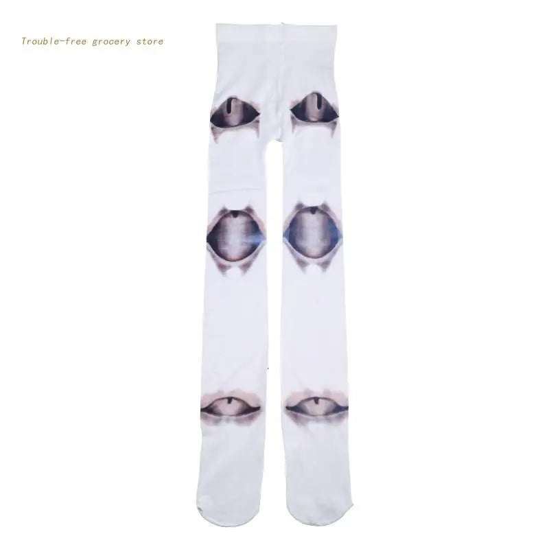 Women Novelty Lolita Pantyhose Gothic Anime Jointed for Doll 3D Print Tattoo