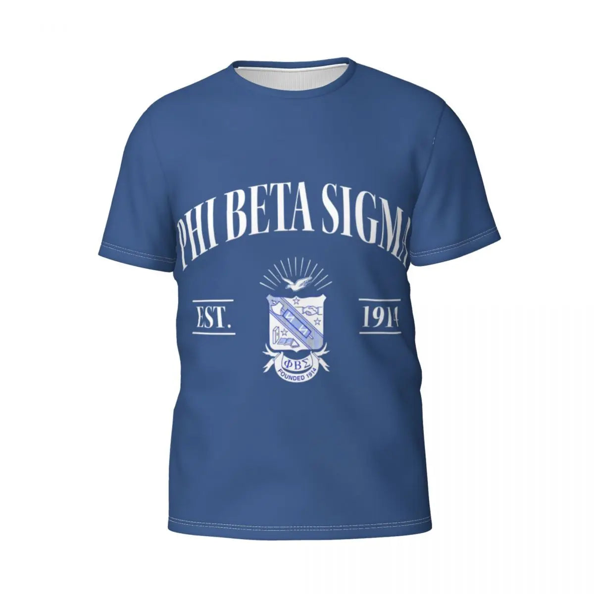 Phi Beta Sigma PBS Fraternity Men's Athletic Cotton Classic Short Sleeve Crewneck T-Shirt Tee Shirt