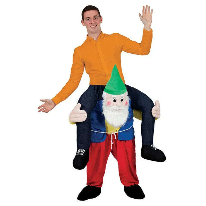 Novelty Funny Personality Animal Fake Legs Magic Pants Spoof Clothes Ride On Me Woman Men Christmas Halloween Costume Only Pants