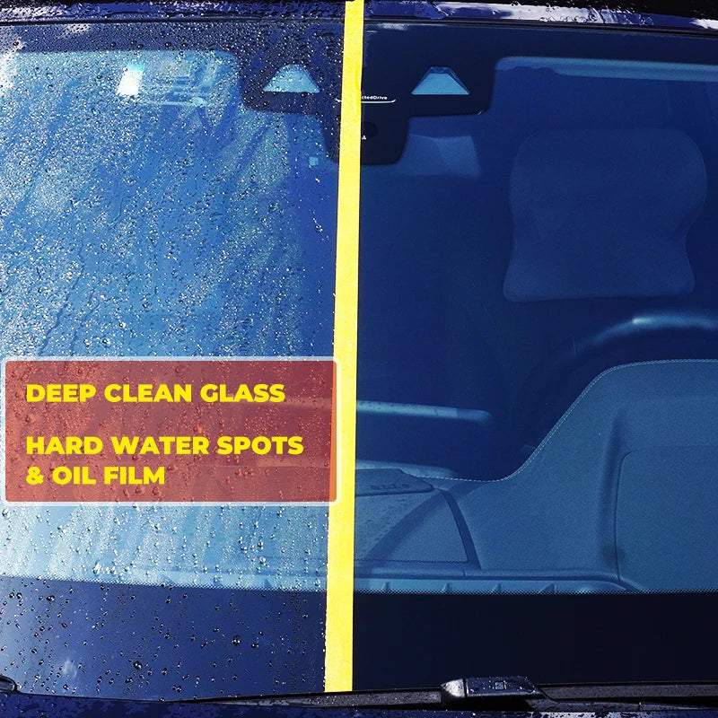 Glass Hard Water Spot Remover Heavy Oil Film Cleaner Paste Deep Cleaning for Bathroom Auto Windshield Car Care Accessorie