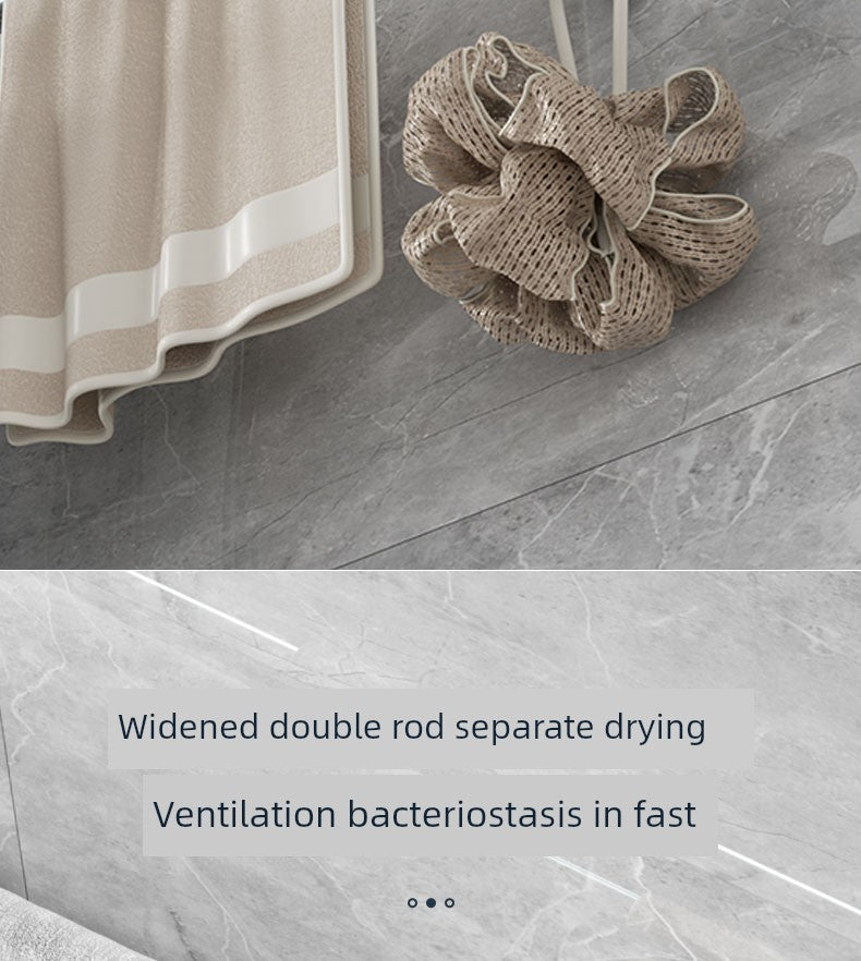 Wall-Mounted Alumimum Single Rod Toilet Towel Rack