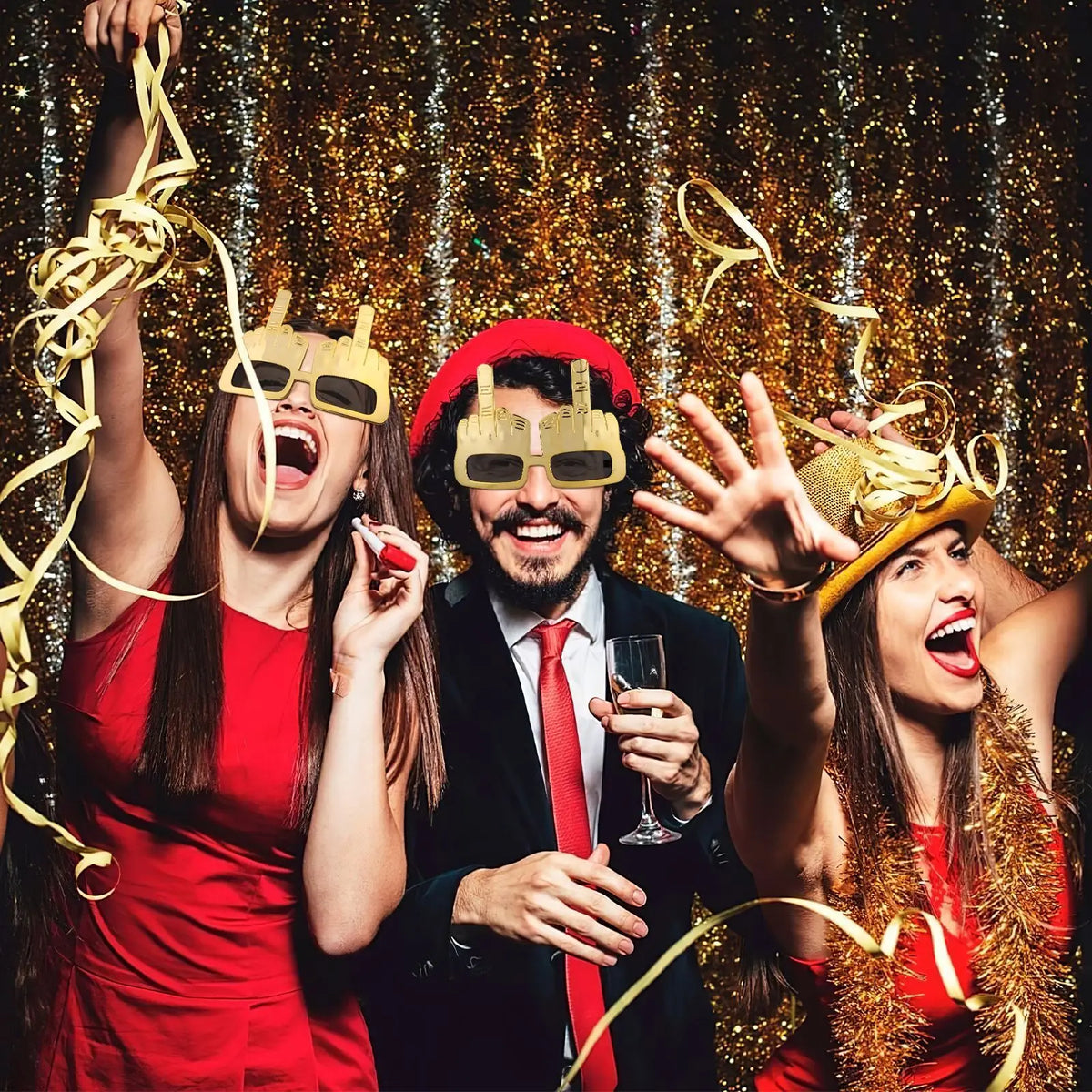Glasses Sunglasses Finger Middle Funny Party Novelty Kid Sunglasses Eyeglasses Adults Favors Fun Eye Crazy Decorations Silly
