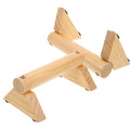 Wooden Push-up Bar Gym Equipment Household Exercise Non-slip Mat Press-up Device