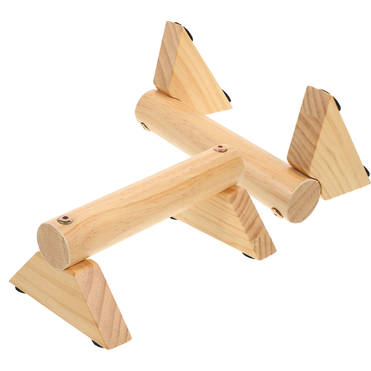Wooden Push-up Bar Gym Equipment Household Exercise Non-slip Mat Press-up Device